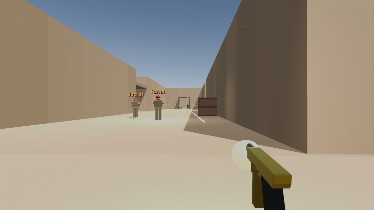 Teammates at the start of a round